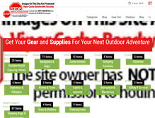 Tablet Screenshot of campinghikingsupplies.com
